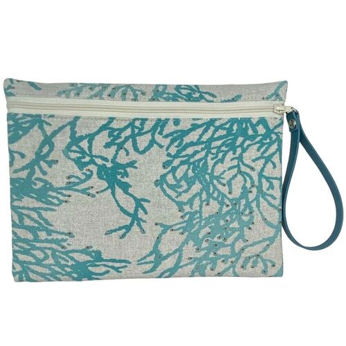Pochette L, "Calédonie" céladon