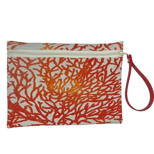 Pochette L , "Calédonie" corail