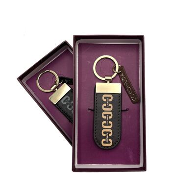 Porte-clés en cuir véritable, Coconuda, art. PCK40/C.425