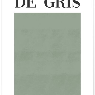 Affiche Vert de Gris