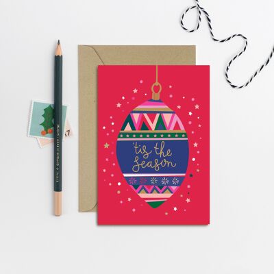 Bauble Christmas Card | Christmas Card | Seasonal