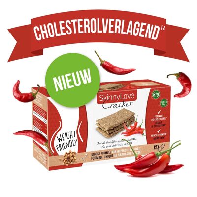 6 x Crackers au chili au sarrasin Skinnylove - Knäckebröd