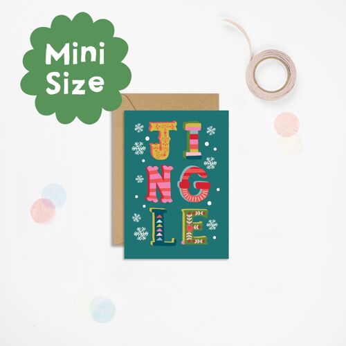 Jingle Mini Christmas Card | Mini Cards | A7 Mini Cards