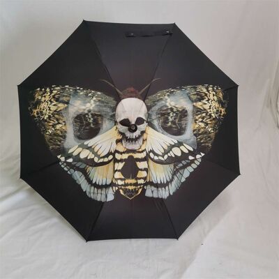 Totenkopf-Regenschirm – MothBrella