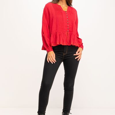 BLUSA RUSTICA IN COTONE IC1003B