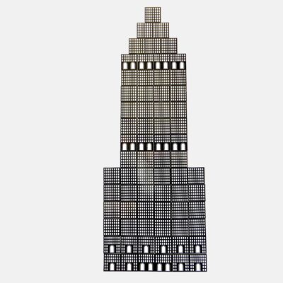 Fritz Metropolis Mega Fridge Magnets Architecture (70 pieces)