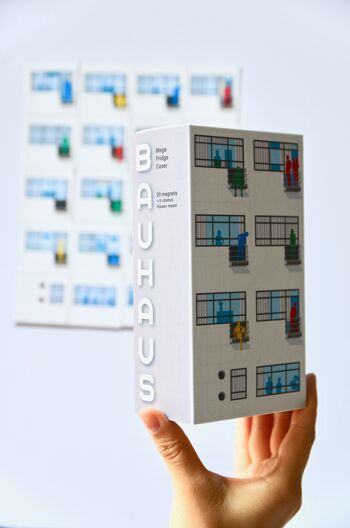 Bauhaus Mega Réfrigérateur Aimants Architecture (20+8 pièces) 2