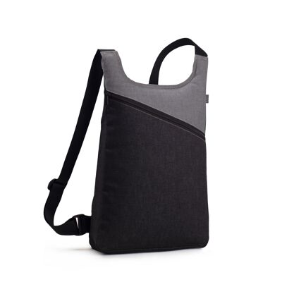 basic BACKPACK MODEL CDN GRAY/BLACK -HANDMADe-