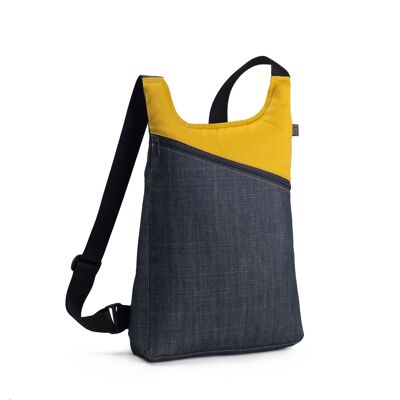 SAC À DOS basic MODÈLE CDN JAUNE/BLEU -HANDMADe-