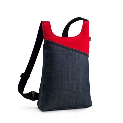 Basic RUCKSACK MODELL CDN ROT/BLAU -HANDMADE-