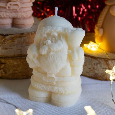 Vela Papá Noel - Vela de Navidad - Vela decorativa de Navidad - Le Mignon - Vela para decoración navideña - Fiesta de Navidad