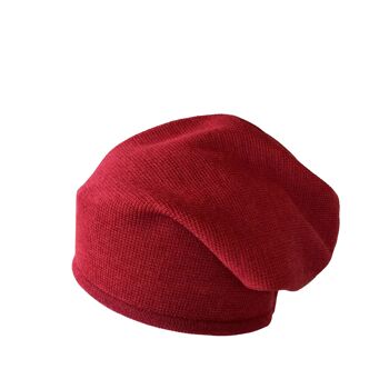 Bonnet bonnet réversible rouge/orange