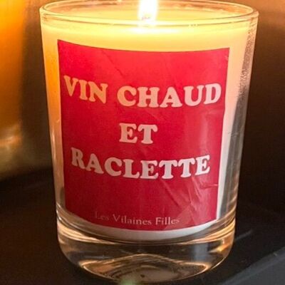 Bougie "Vin chaud et raclette" fabriquée en France