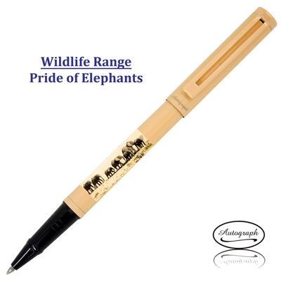 Bolígrafo con diseño de elefantes.