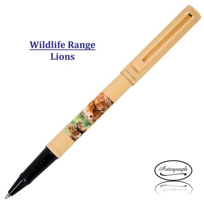 Bolígrafo con diseño de leones