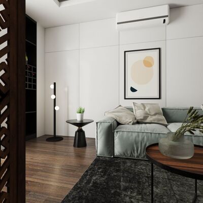 CHROMA Alto | Designer wooden floor lamp