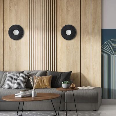 CROMA Concentrico | Lampada da parete minimalista in legno