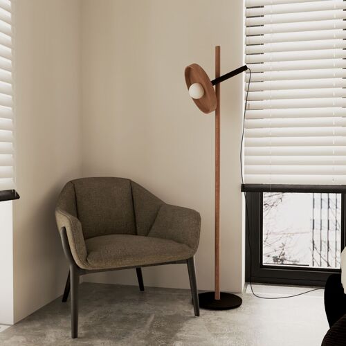 WODY Luma | Lampadaire sur pied en bois design