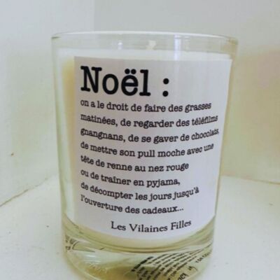 “Definition” Christmas candle made in France