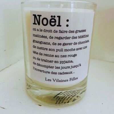 “Definition” Christmas candle made in France