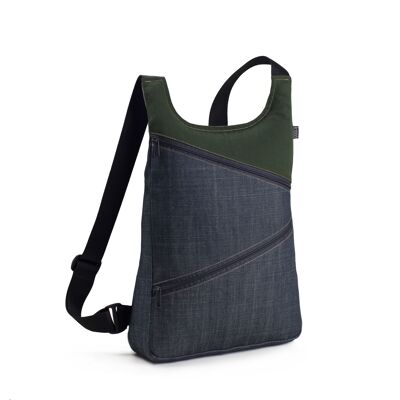 basic BACKPACK MODEL CDN2 GREEN/BLUE -HANDMADe-