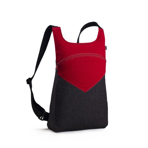 NUEVA MOCHILA basic MODELO CDM ROJA/NEGRO -HANDMADe-