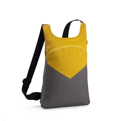 NOUVEAU SAC À DOS basic MODÈLE CDM JAUNE/GRIS -HANDMADe-