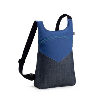 NOUVEAU SAC À DOS basique MODÈLE CDM BLEU/BLEU -HANDMADe-