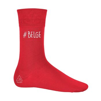 Chaussettes imprimées #BELGE - 9 coloris 1