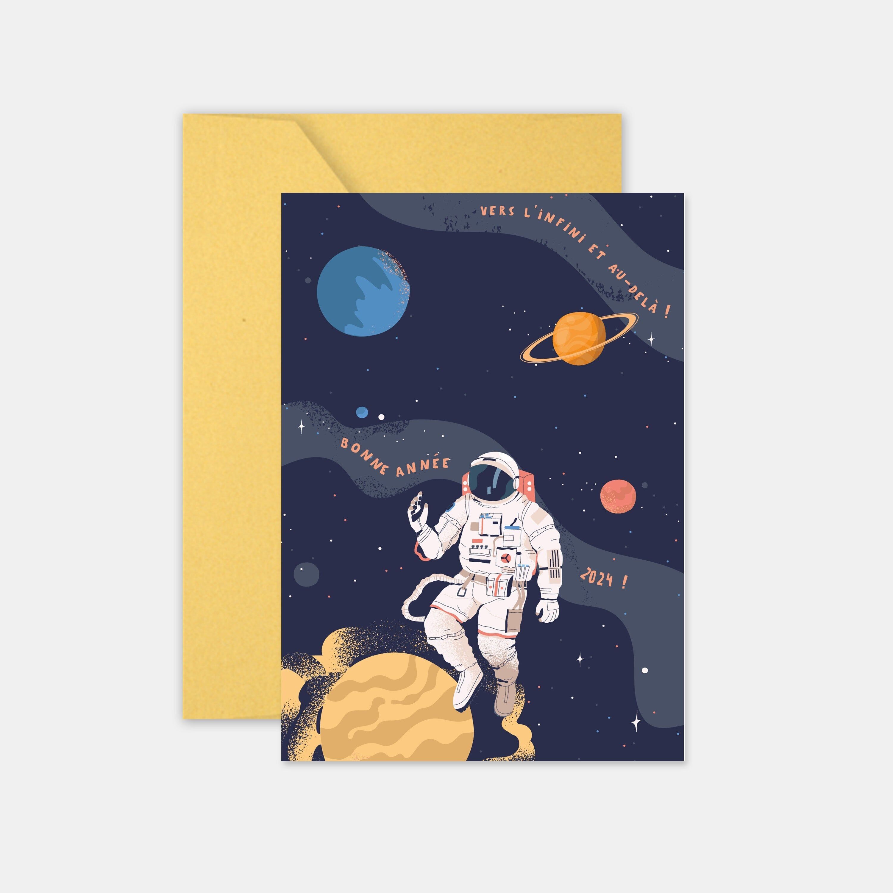 Biglietto d'auguri verso l'infinito e oltre