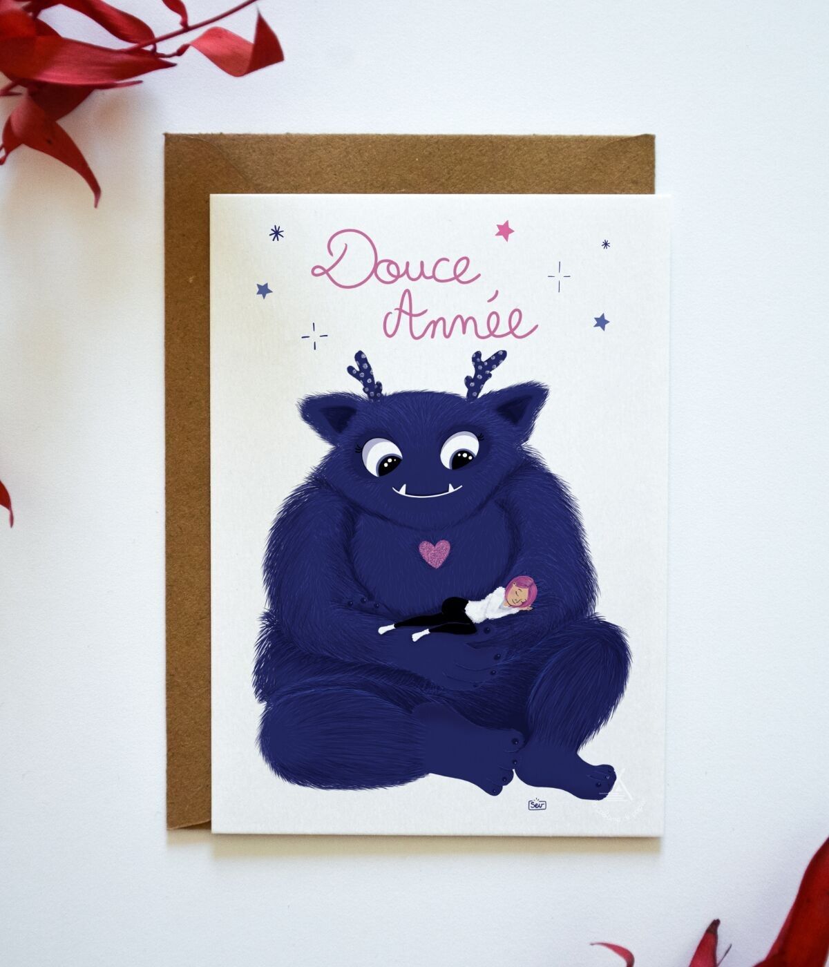 Grußkarte: Süßes neues Jahr