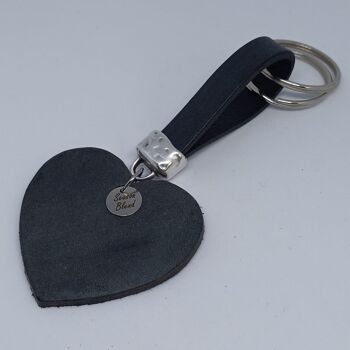 porte-clés en cuir avec coeur 10