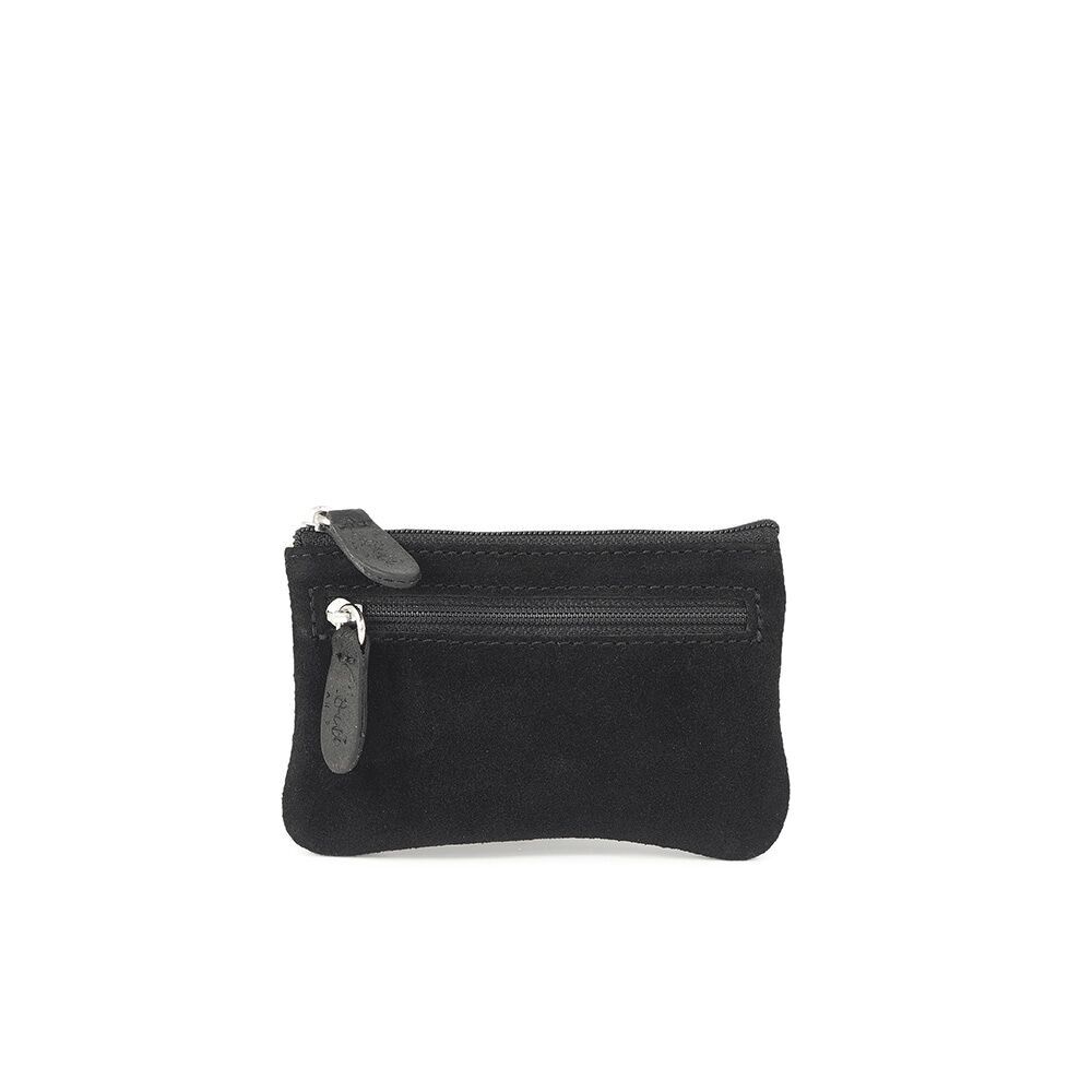 porte monnaie en daim noir Carnaby 105 - le cadeau facile