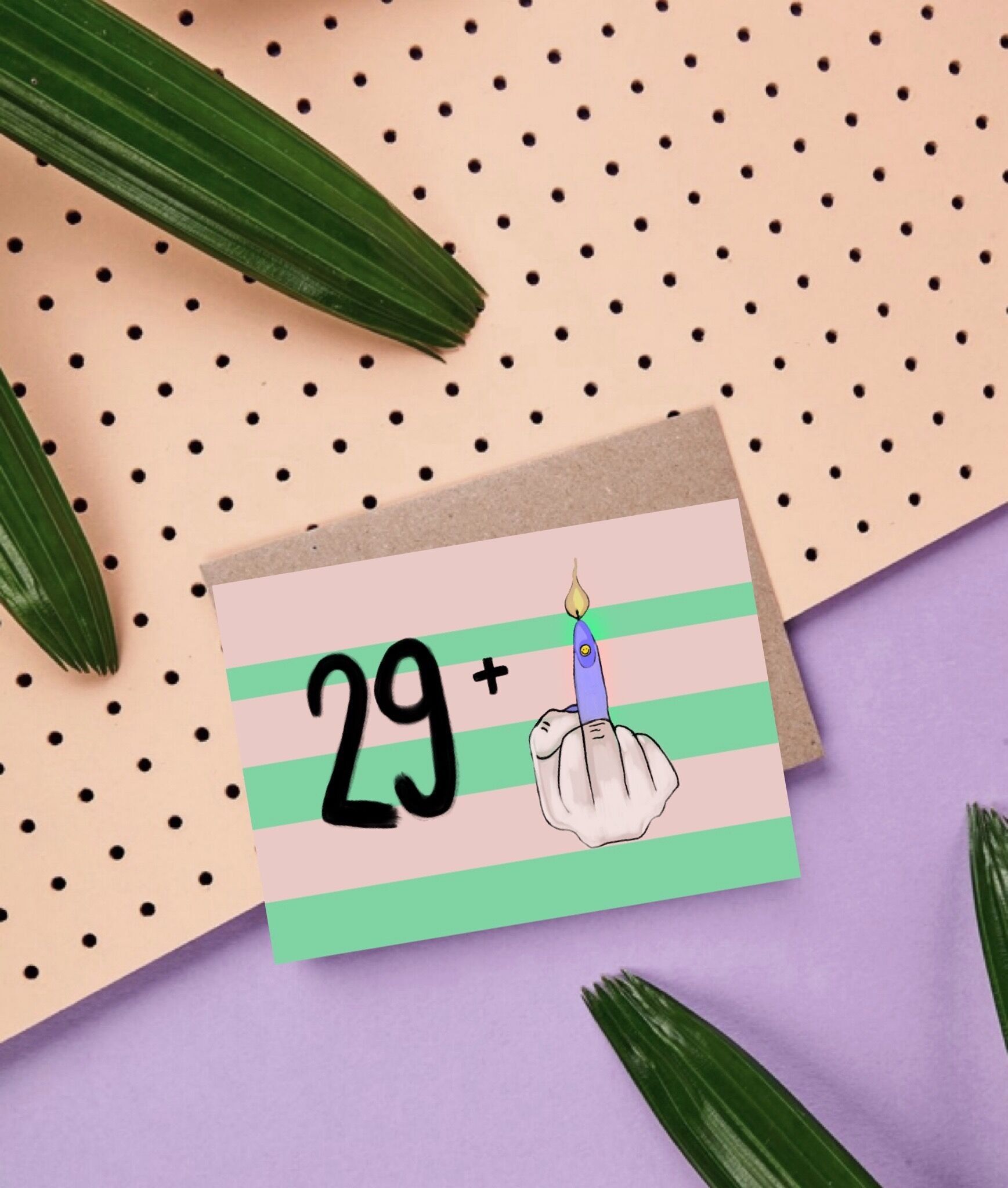 Postcard * 29 plus *Happy Birthday*