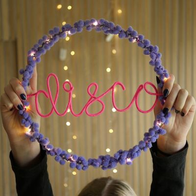 Disco Fairy Light Hoop