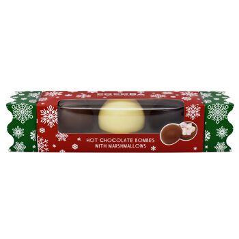 Paquet de 3 bombes de crackers de Noël - Lait, blanc et noir 1