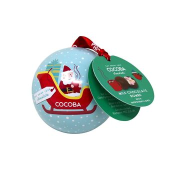Boule de Noël Cocoba avec bombe au chocolat chaud à l'intérieur 2