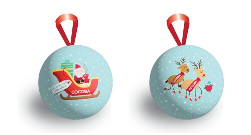 Cocoba Christmas Bauble with Hot Chocolate Bombe Inside