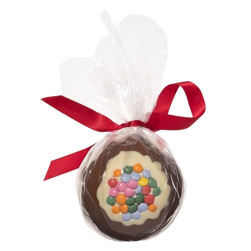 Milk Chocolate Candy Coated Christmas Bauble