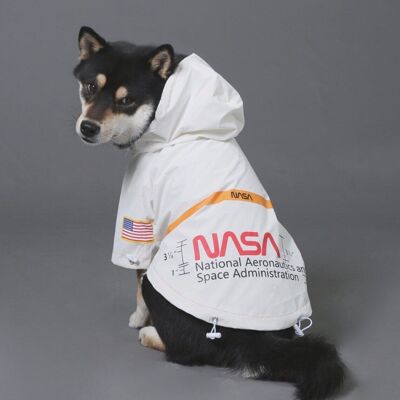 The Dog Fans raincoat for dogs - NASA