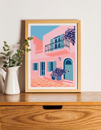 Illustration imprimée MAISON ROSE