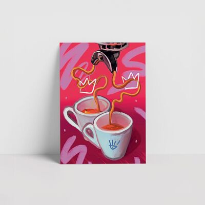 Amantes del café - Tarjeta de felicitación