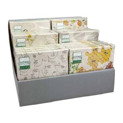 "Ecoline" display with 24 packs of lunch napkins