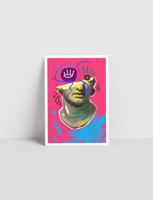 Roman Head - Greeting Card