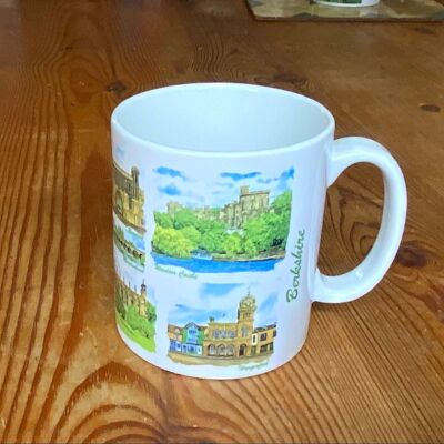 Berkshire, tazza da caffè in ceramica con vista sul Berkshire