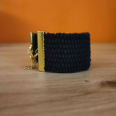 Bracelets manchettes tissés main