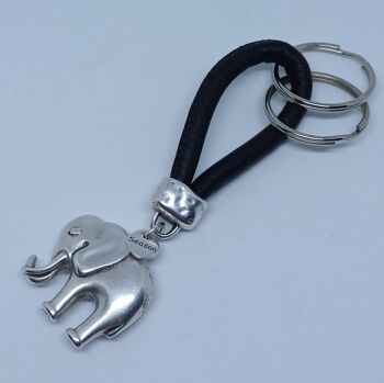 Porte-clés en cuir éléphant 3