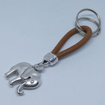Porte-clés en cuir éléphant 4