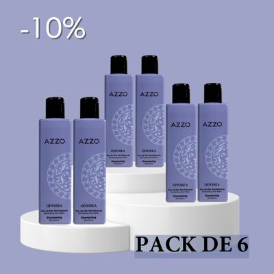 Shampoing Eau de Mer Revitalisante Odyssea 250ml - Lot de 6