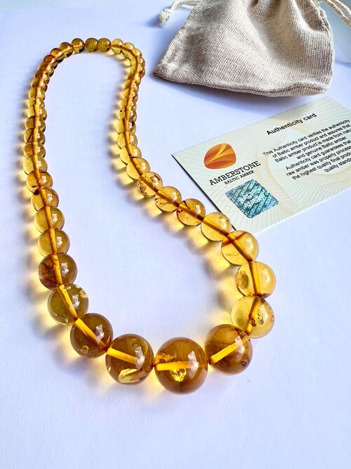 Exclusive Honey Baltic Amber Necklace